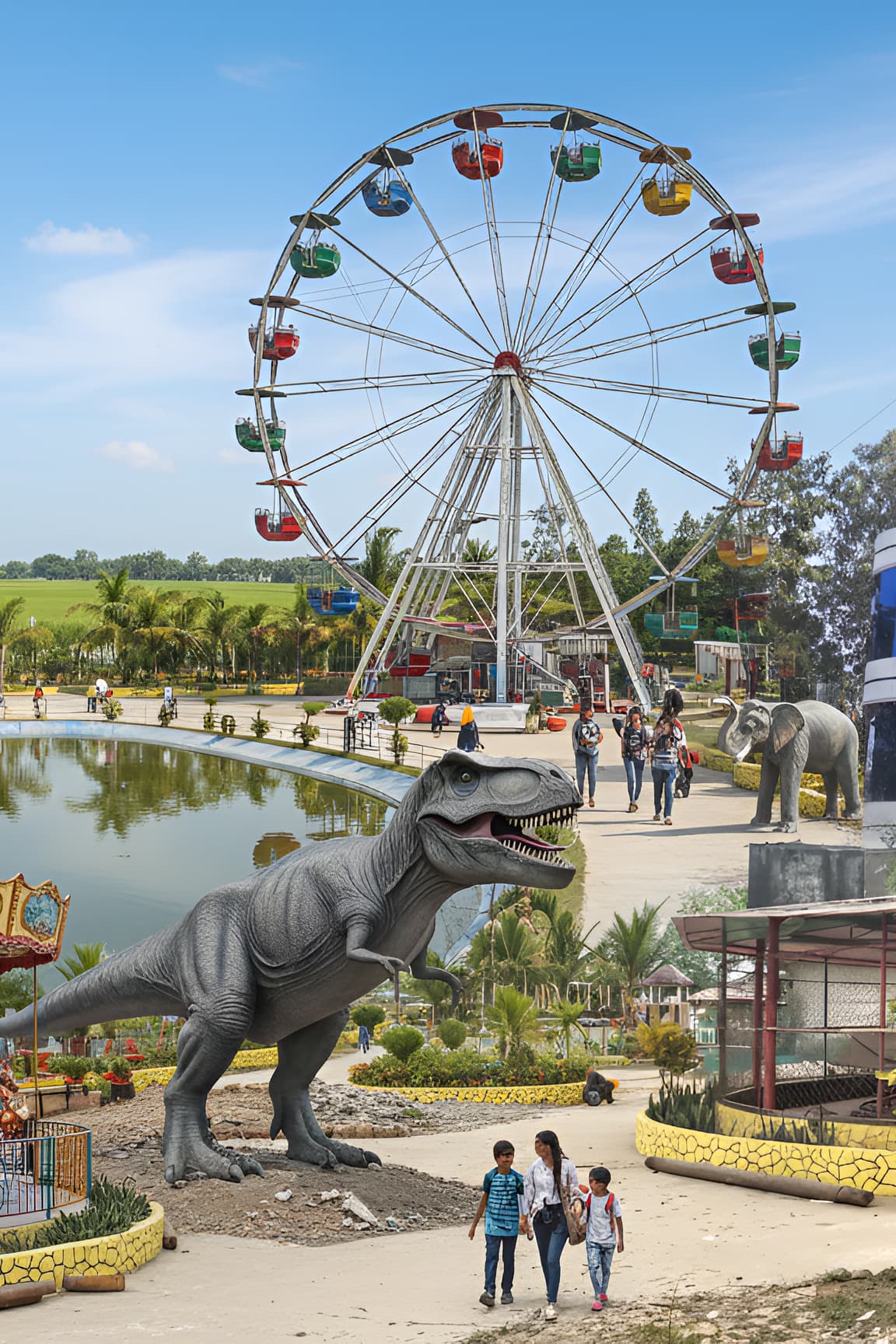 Water park activities